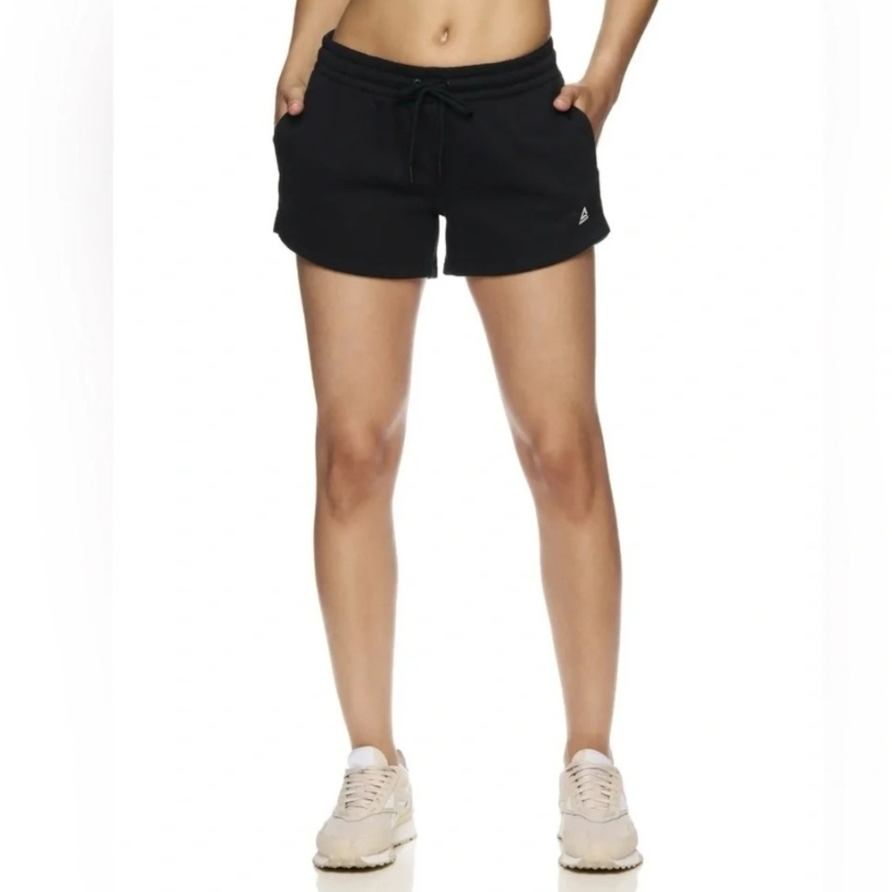 Reebok Black Athletic Shorts Lightweight Elastic Waist